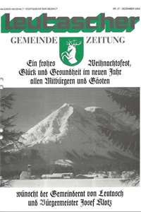 Gemeindezeitung Dezember 2003